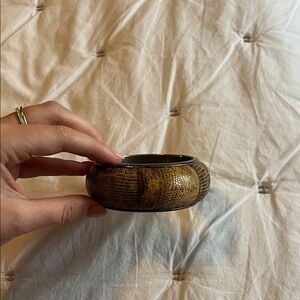 Elegant Brown Bangle Bracelet